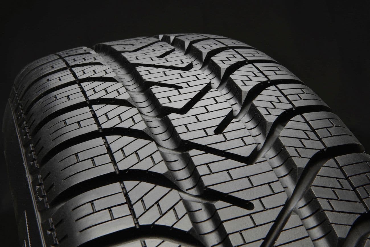 Close-up of tire tread
